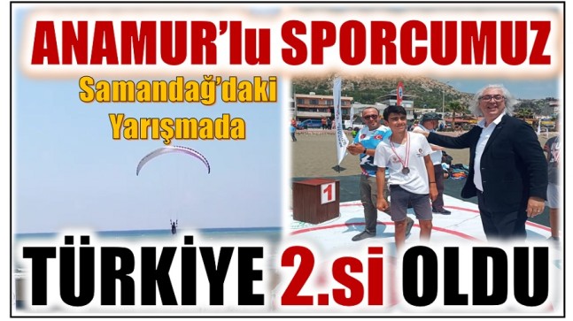 Samandağ’daki Yarışmada , Anamur’lu Sporcumuz Ferhat EROL TÜRKİYE 2.si Oldu