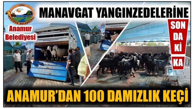 ANAMUR’DAN YANGINZEDELERE YARDIM ELİ